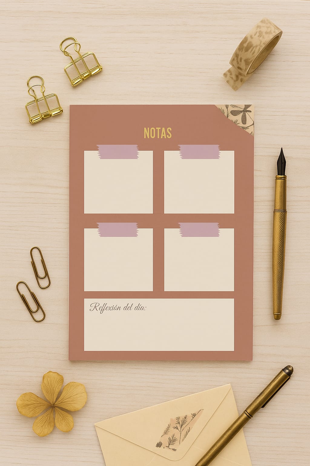 Colección Crónicas del tiempo- Set papelería
