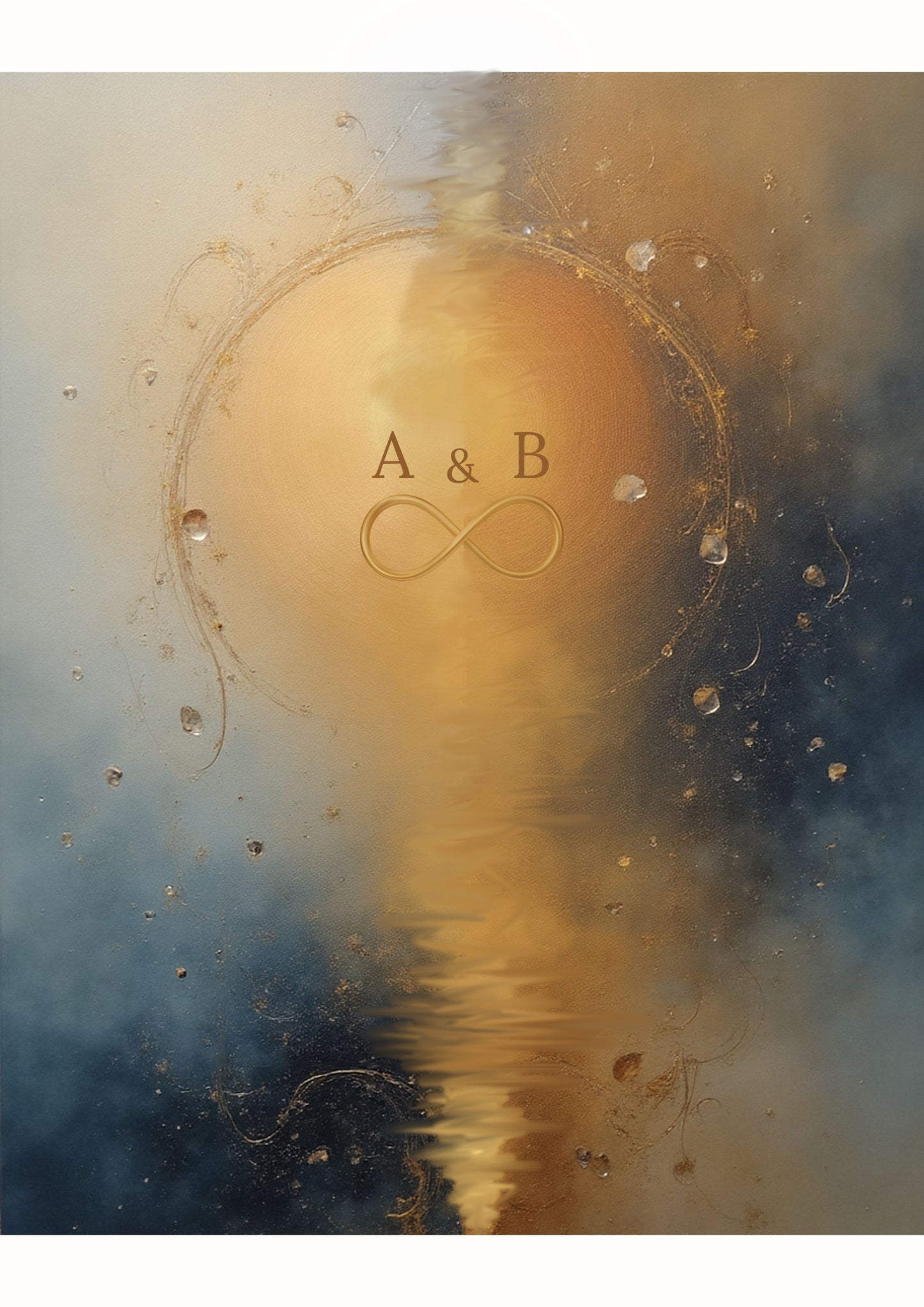 Lámina Personalizada “Almas Gemelas” – Iniciales + Símbolo del Infinito